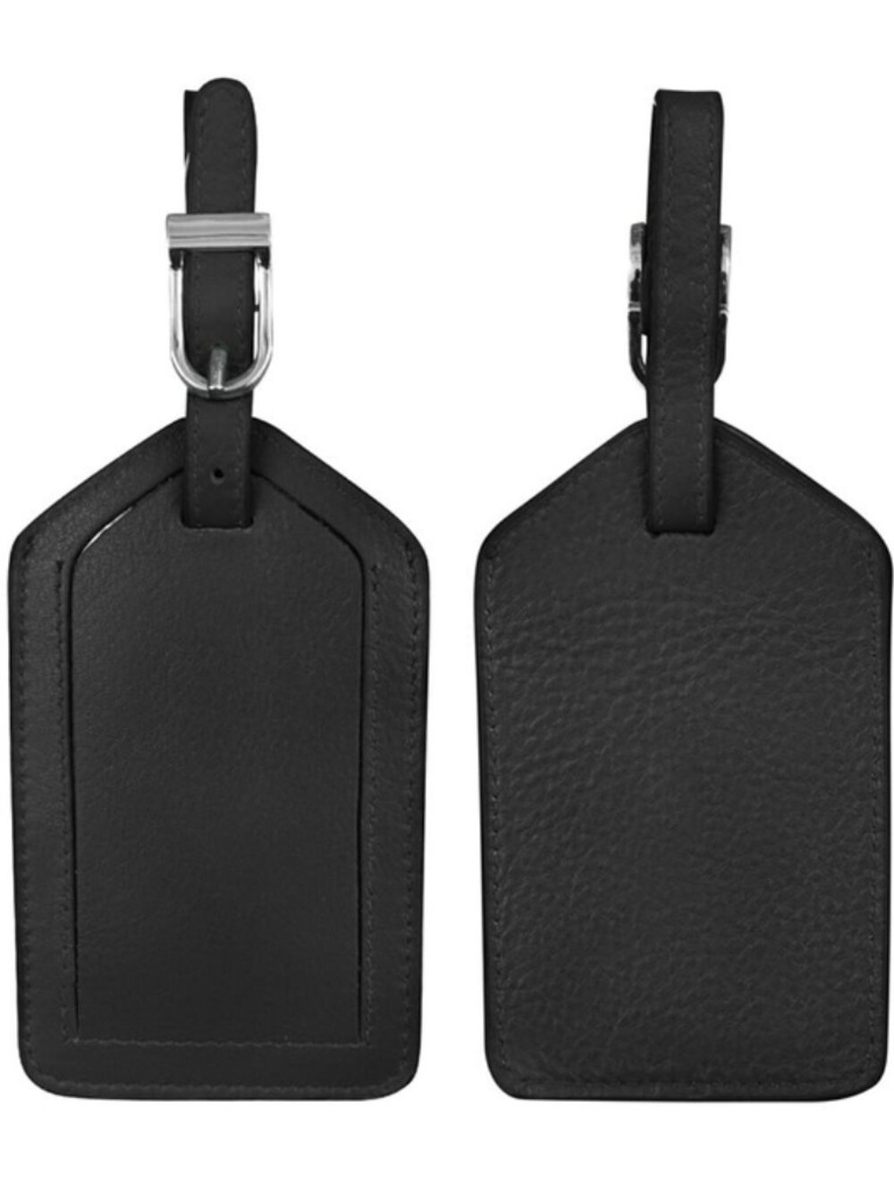 Leather Luggage Tag | Black
